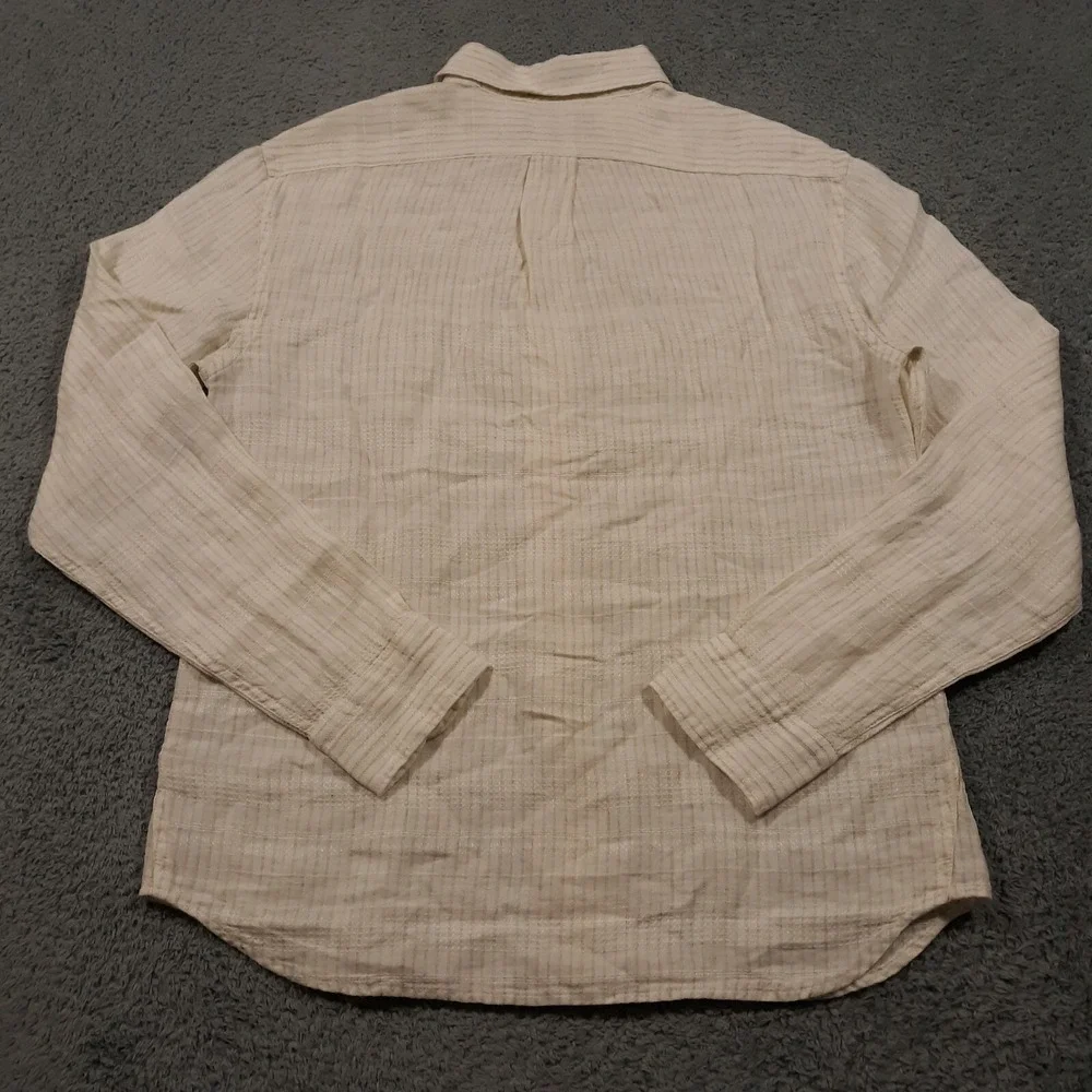 Banana Republic Linen Shirt Mens Small Breathable Casual Beach Beige NEW